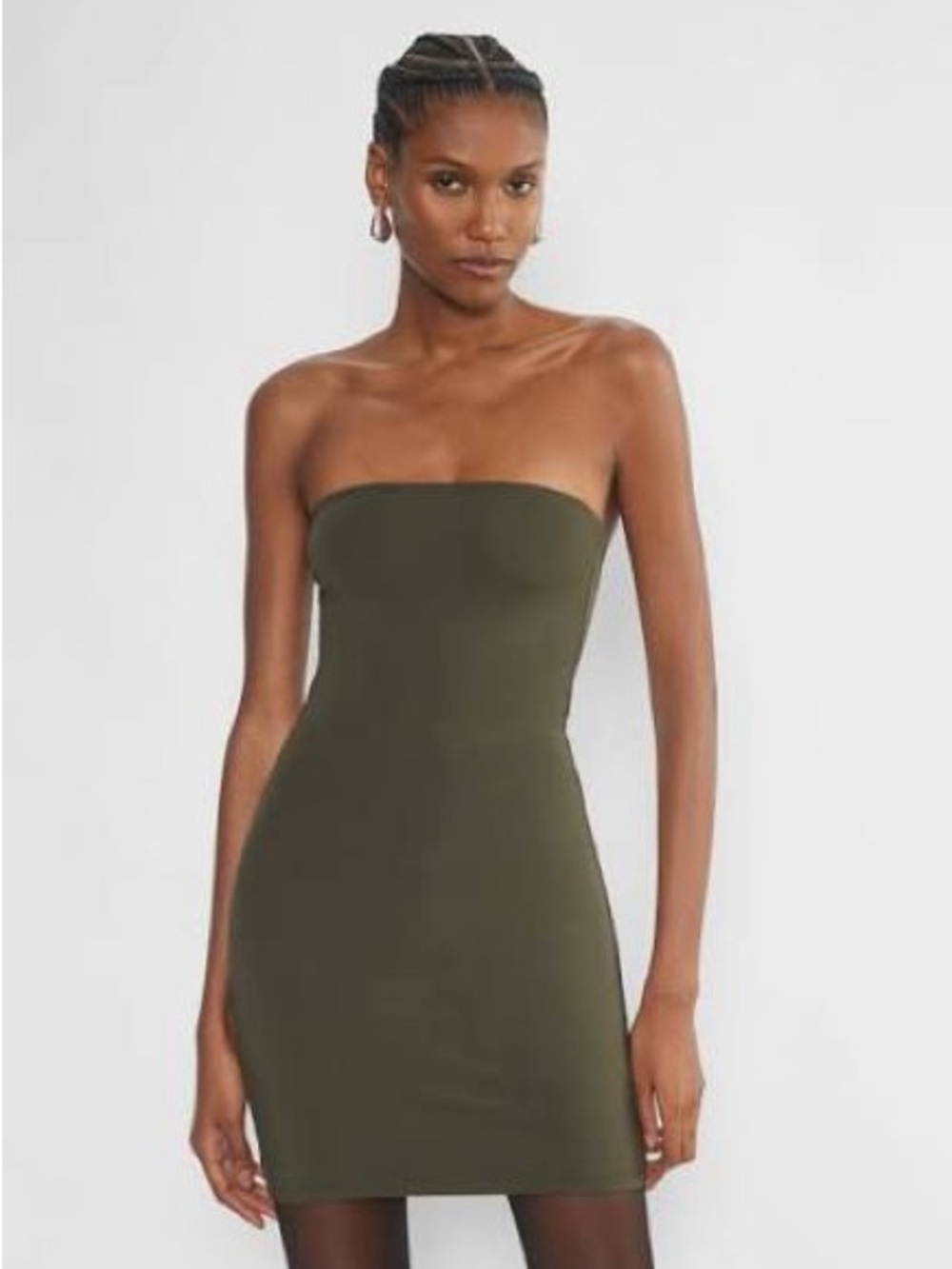 Aritzia Contour Mini Tube Size Small Dark Olive NWOT - Picture 2 of 3